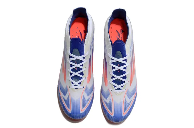 Adidas X Speedflow White Blue Orange Firm-Ground Soccer Shoes 2