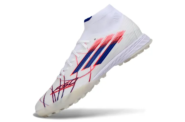 Adidas X Speedflow Blanc Bleu Rouge Chaussures de Football Turf 3