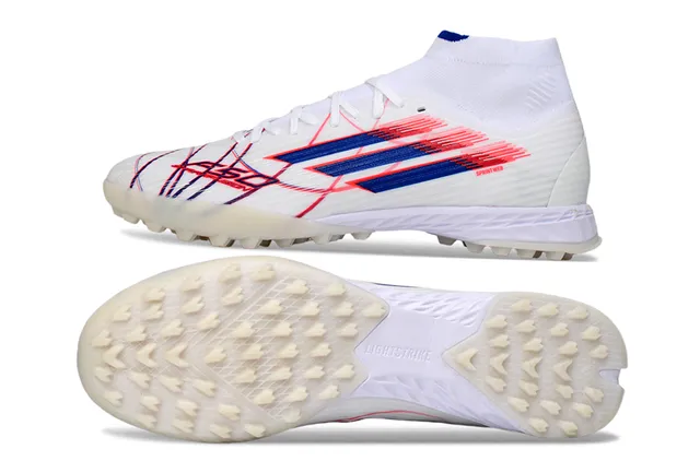 Adidas X Speedflow Blanc Bleu Rouge Chaussures de Football Turf 6