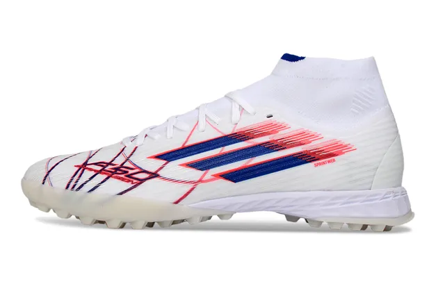 Adidas X Speedflow Blanc Bleu Rouge Chaussures de Football Turf 7