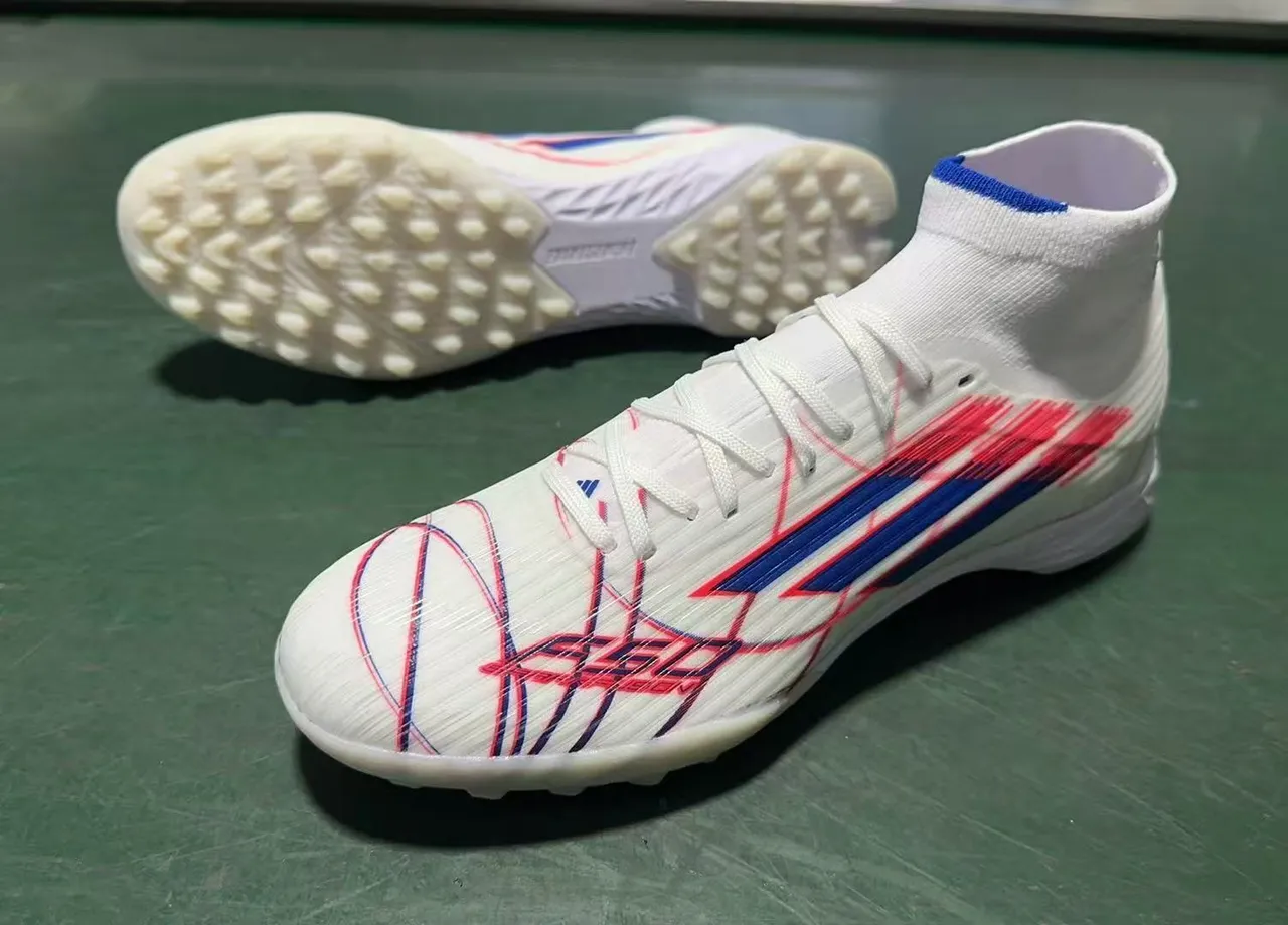 Adidas X Speedflow Blanc Bleu Rouge Chaussures de Football Turf 8