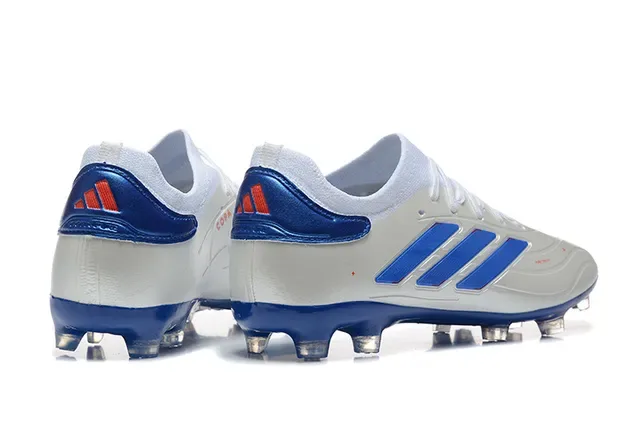 Adidas X Blanc Bleu Low-Cut Synthétique Haut Tacos Coniques Moulés Firm-Ground Chaussures de football 2