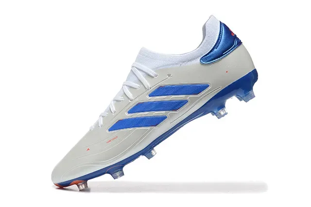 Adidas X Blanc Bleu Low-Cut Synthétique Haut Tacos Coniques Moulés Firm-Ground Chaussures de football 5