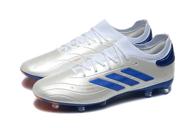 Adidas X Blanc Bleu Low-Cut Synthétique Haut Tacos Coniques Moulés Firm-Ground Chaussures de football 8