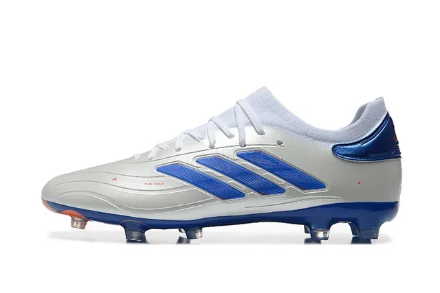 Adidas X Blanc Bleu Low-Cut Synthétique Haut Tacos Coniques Moulés Firm-Ground Chaussures de football 10