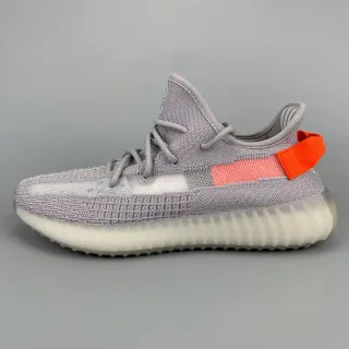 Adidas Yeezy Boost 350 Gray Coral Orange Lifestyle Sneakers