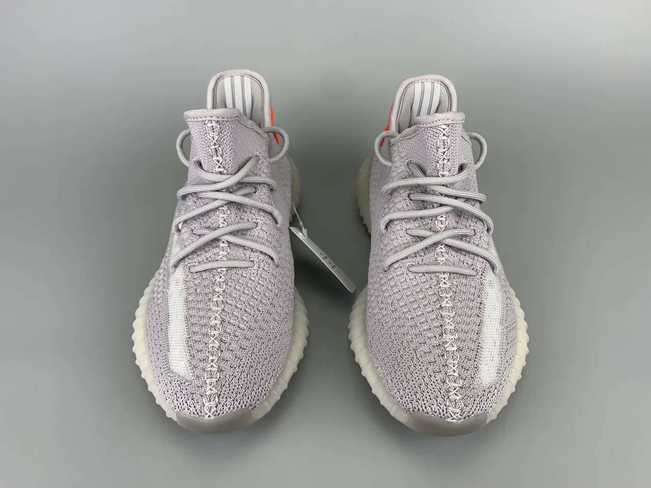 Adidas Yeezy Boost 350 Gray Coral Orange Lifestyle Sneakers 11
