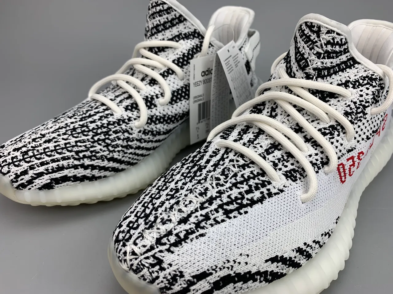 Adidas Yeezy Boost 350 Zebra Lifestyle Sneakers 7
