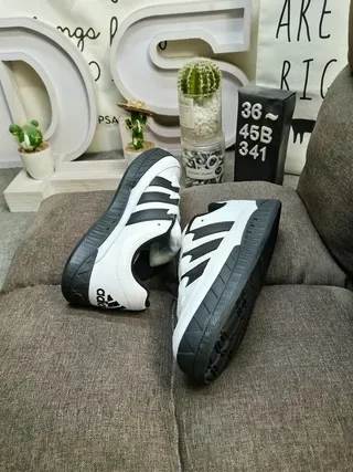 Adidas Yellow Black Suede Upper Three-Stripe Side Panel Lifestyle Sneakers 16