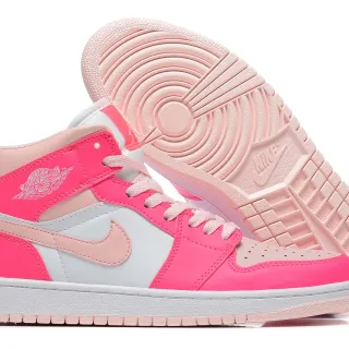 Air Jordan 1 High Tênis de Basquete Rosa e Branco