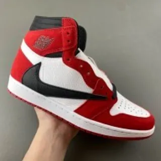 Air Jordan 1 High Red White Black Basketball Shoes