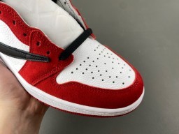Chaussures de basketball Air Jordan 1 High rouge blanc noir 2