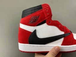 Chaussures de basketball Air Jordan 1 High rouge blanc noir 3