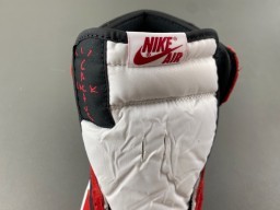 Chaussures de basketball Air Jordan 1 High rouge blanc noir 6