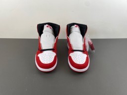 Chaussures de basketball Air Jordan 1 High rouge blanc noir 10