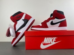 Chaussures de basketball Air Jordan 1 High rouge blanc noir 13