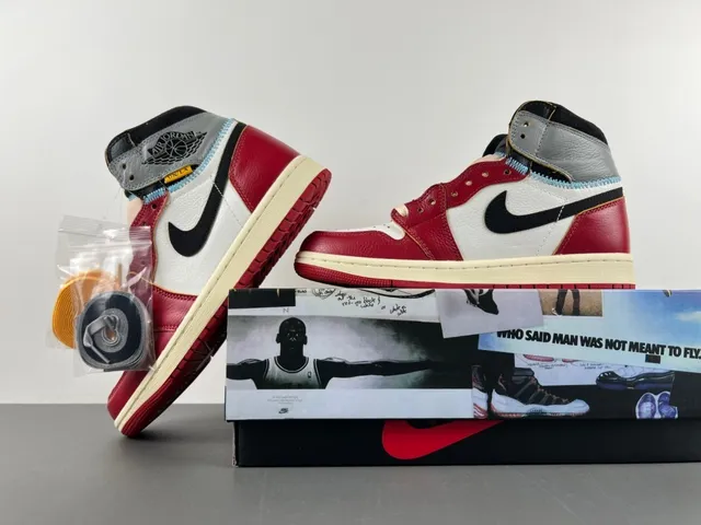 Air Jordan 1 High chaussures de basketball rouge blanc noir 14