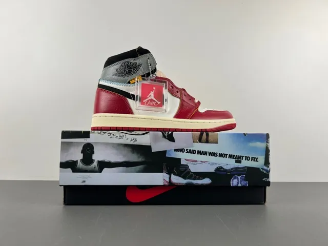 Air Jordan 1 High chaussures de basketball rouge blanc noir 15