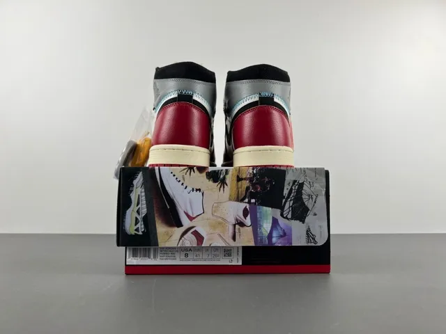 Air Jordan 1 High chaussures de basketball rouge blanc noir 17