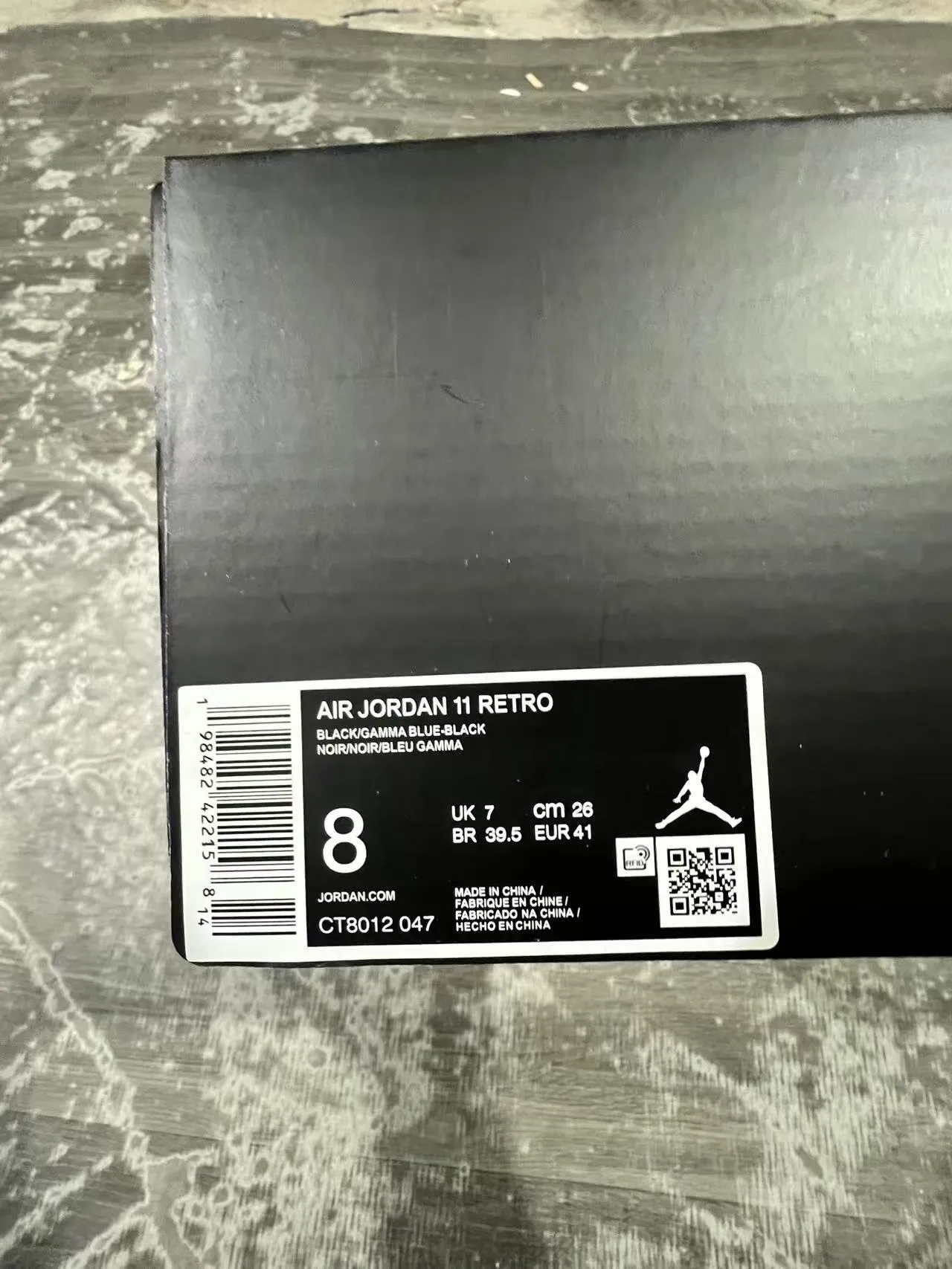 Air Jordan 11 Tênis de Basquete Preto Turquesa 9