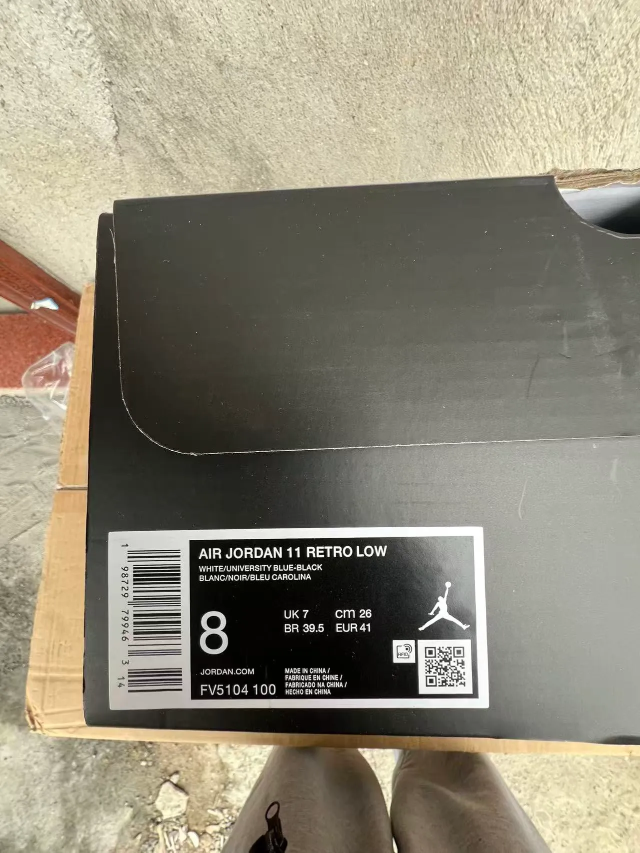 Air Jordan 11 Light Blue Patent Leather Basketball Shoes 10