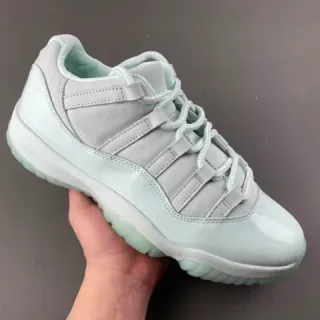 Air Jordan 11 Low Mint Green Patent Lifestyle Sneakers