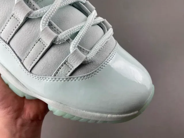 Air Jordan 11 Low Mint Green Patent Lifestyle Sneakers 2