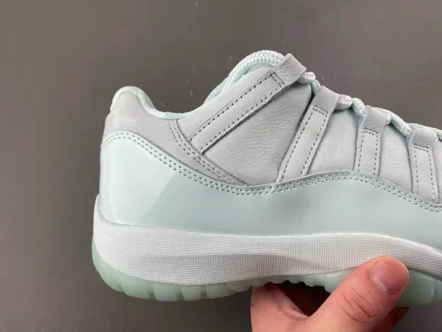 Air Jordan 11 Low Mint Green Patent Lifestyle Sneakers 3