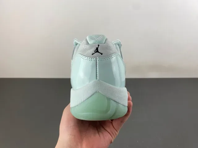 Air Jordan 11 Low Mint Green Patent Lifestyle Sneakers 4