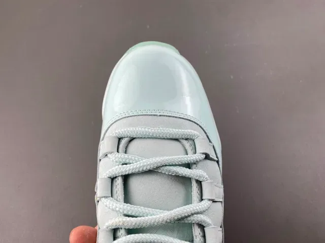 Air Jordan 11 Low Mint Green Patent Lifestyle Sneakers 5