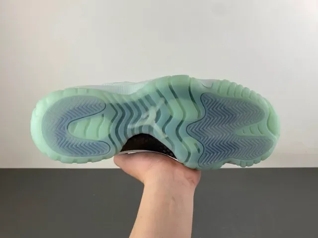 Air Jordan 11 Low Mint Green Patent Lifestyle Sneakers 9
