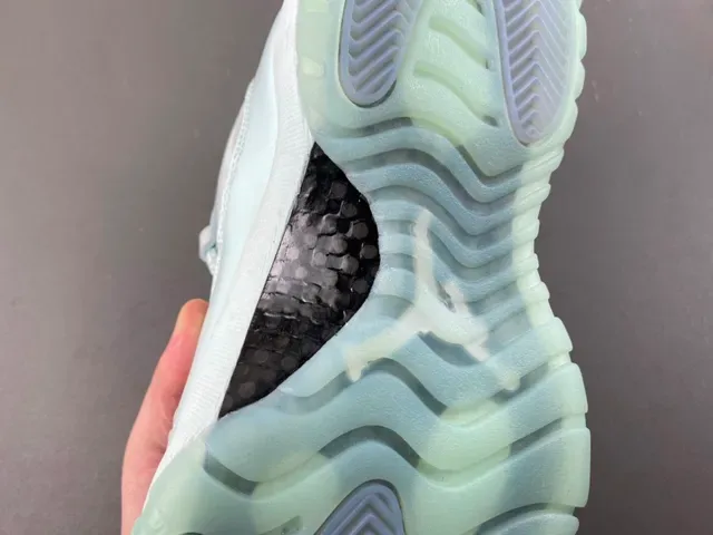 Air Jordan 11 Low Mint Green Patent Lifestyle Sneakers 10