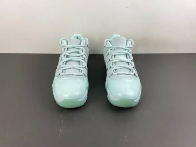 Air Jordan 11 Low Mint Green Patent Lifestyle Sneakers 12