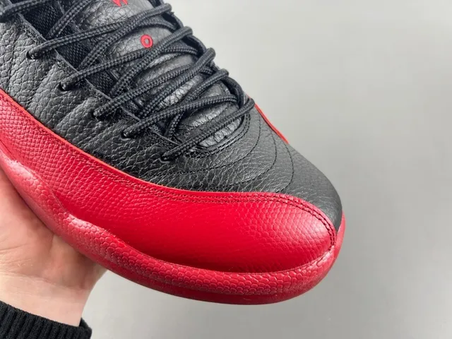 Air Jordan 12 Black and Red Basketball Shoes 2