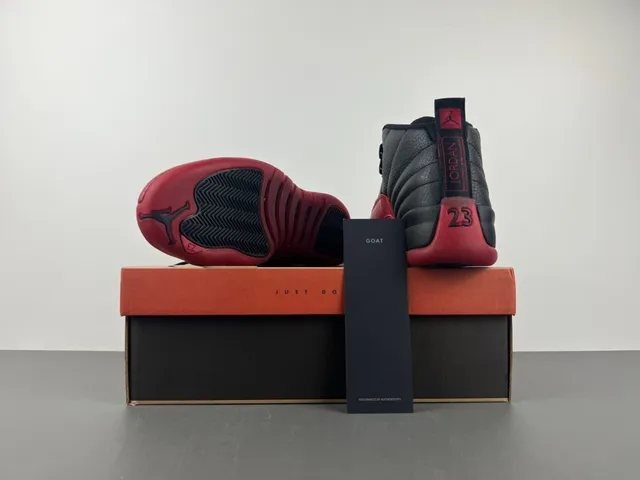 Air Jordan 12 Black and Red Basketball Shoes 17