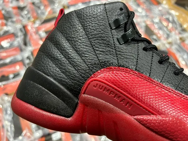 Air Jordan 12 Black and Red Basketball Shoes 20