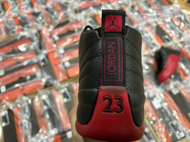 Air Jordan 12 Black and Red Basketball Shoes 21
