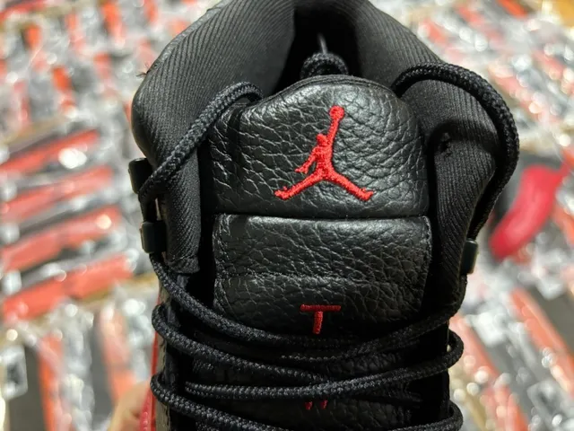 Air Jordan 12 Black and Red Basketball Shoes 23