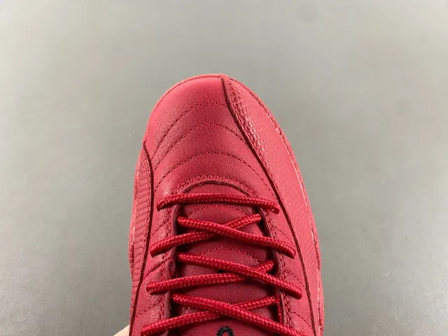 Air Jordan 12 Monochromatic Red Basketball Shoes 5