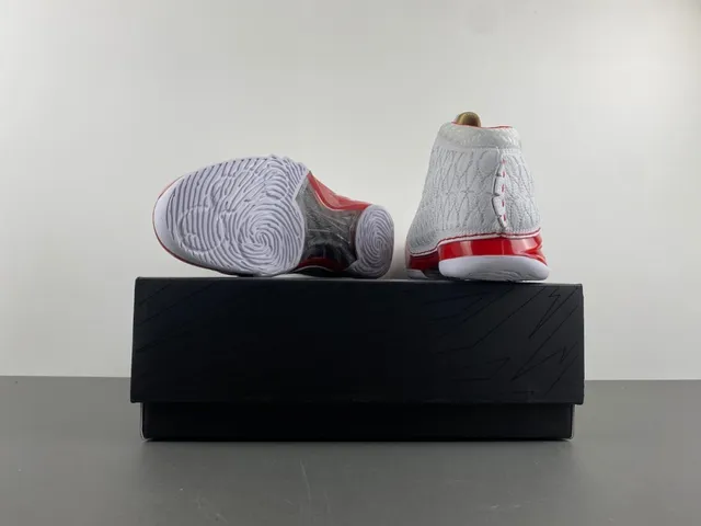 Air Jordan 12 White Red Gold High-Top Basketball Shoes 16
