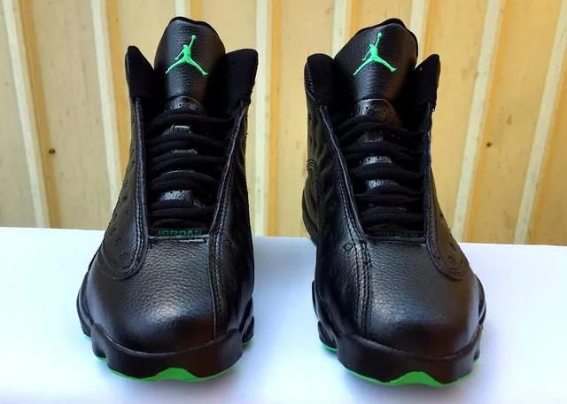 Air Jordan 13 Black Neon Green Basketball Shoes 2