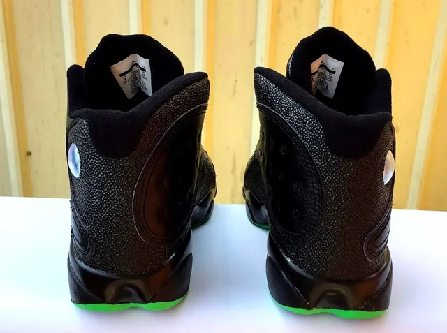 Air Jordan 13 Black Neon Green Basketball Shoes 4