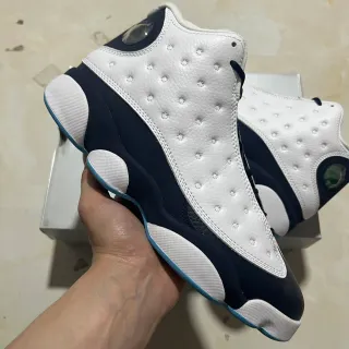 Air Jordan 13 White Navy Basketball Shoes