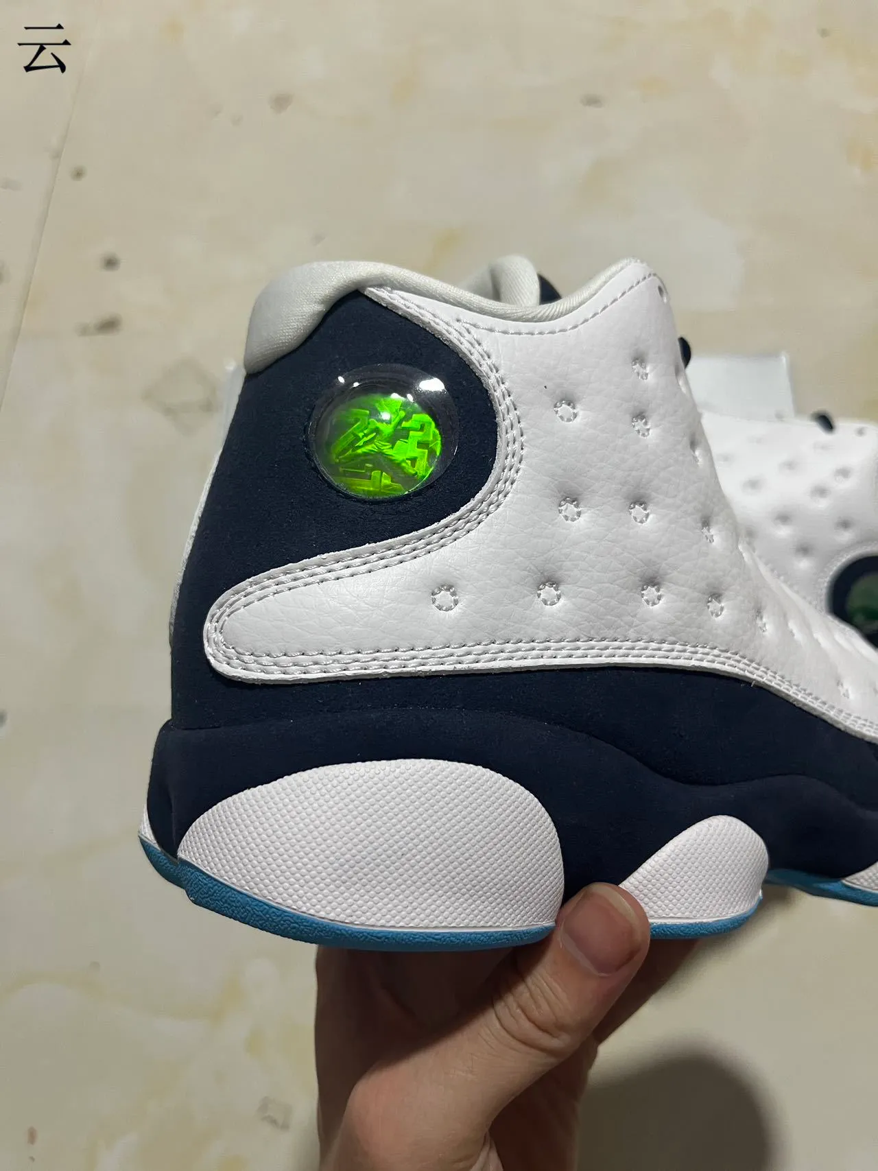 Air Jordan 13 White Navy Basketball Shoes 7