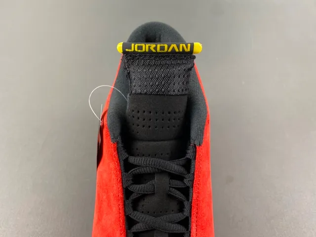 Air Jordan 14 Ferrari Red Suede Basketball Shoes 6