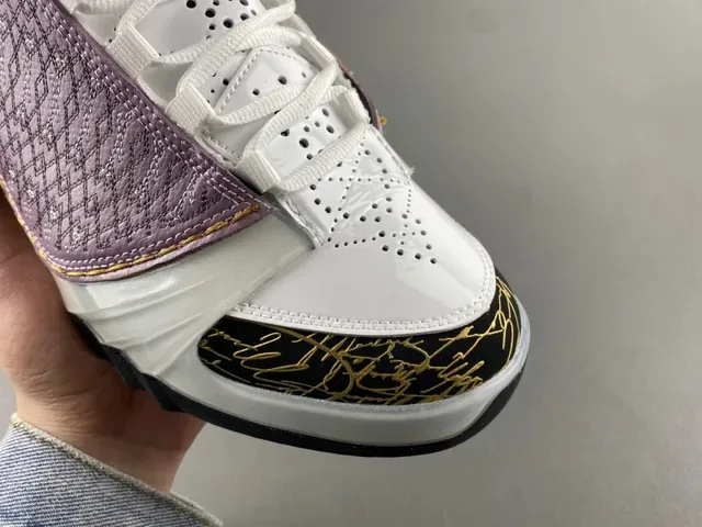 Air Jordan 22 Lavanda y Blanco Zapatos de Baloncesto Acolchados 2
