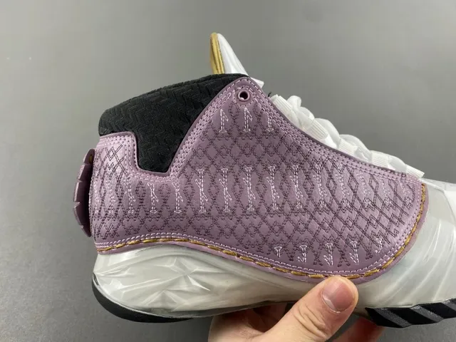 Air Jordan 22 Lavanda y Blanco Zapatos de Baloncesto Acolchados 3