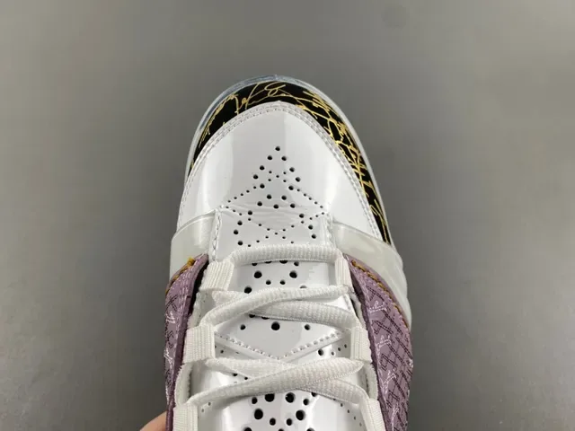 Air Jordan 22 Lavanda y Blanco Zapatos de Baloncesto Acolchados 5