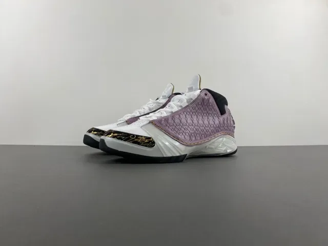 Air Jordan 22 Lavanda y Blanco Zapatos de Baloncesto Acolchados 10