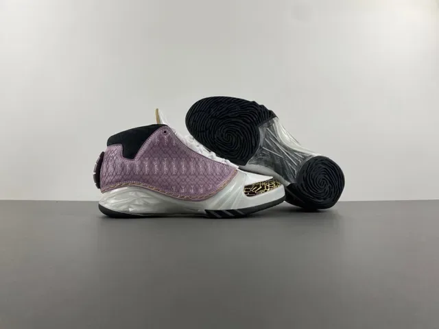 Air Jordan 22 Lavanda y Blanco Zapatos de Baloncesto Acolchados 12